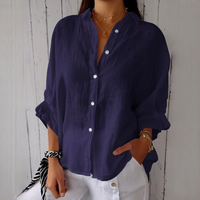 Reena - Bequemes und legeres Shirt – Blau