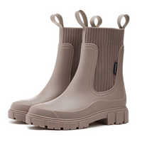 Claire - Bequeme, wasserfeste Stiefel – Khaki
