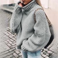 Vale - Eleganter und stilvoller Rollkragenpullover – Grau