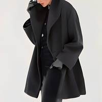 Elian - Schicker und warmer Mantel – Schwarz