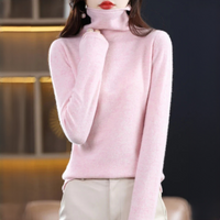 Akainu - Angenehmer Rollkragenpullover – Rosa