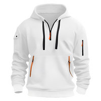 Paxton - Moderner Hoodie – Weiß