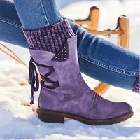 Iris - Komfortable und warme Boots – Lila