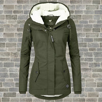 Carmila - Stilvolle und warme Jacke – Militärgrün