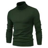 Benedikt - Traditioneller und bequemer Rollkragenpullover – Grün
