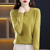 Erica - Klassischer und behaglicher Pullover – Gelb