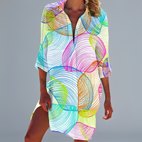 Indira - Stilvolles und traditionelles Kleid – Regenbogen