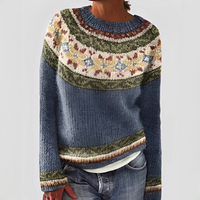 Christal - Weicher und warmer Pullover – Blau
