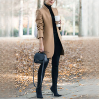 Savannah - Stilvoller langer Blazer – Khaki