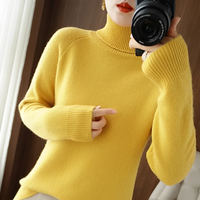 Silvana - Eleganter Rollkragenpullover – Gelb