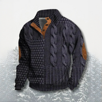 Ronald - Bequemer und warmer Pullover – Dunkelgrau