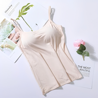 Selena - Elegantes Top mit integriertem BH – Beige