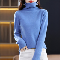 Akainu - Angenehmer Rollkragenpullover – Blauu