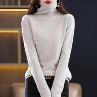 Akainu - Angenehmer Rollkragenpullover – Hell Camel