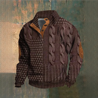 Ronald - Bequemer und warmer Pullover – Dunkelrot