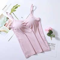 Selena - Elegantes Top mit integriertem BH – Rosa