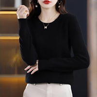 Erica - Klassischer und behaglicher Pullover – Schwarz