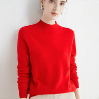 Orie - Bequemer und zeitloser Pullover – Rot