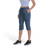 Helena | Moderne Outdoor Caprihose für Damen – Blau