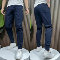 Emin | Premium-Elastik-Cargohosen – Blau