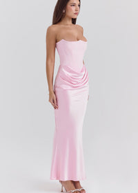 Vanessa - Elegantes und Schickes Maxikleid – Rosa