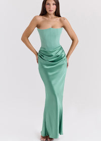 Vanessa - Elegantes und Schickes Maxikleid – Mintgrün