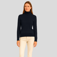 Alaina | Rollkragenpullover für Damen – Marine