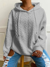 Alexis | Kuscheliges Winter Kapuzensweatshirt – Grau