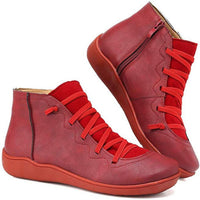 Alina™ – Bequeme Stiefeletten – Rot