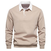 OLAF - POLO MIT LANGEN ÄRMELN – Khaki