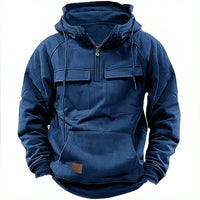 Alvaro | Hoodie mit Futter aus Baumwollmischung – Blau