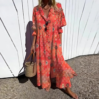 Alyssa Robe Boho Chic – Rot