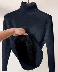 Mara | Warmer Rollkragenpullover weich & modern – Schwarz