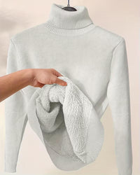 Mara | Warmer Rollkragenpullover weich & modern – Weiß