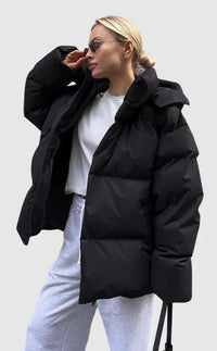 Amelie | Elegante Pufferjacke für Damen Winter – Schwarz