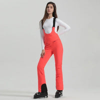 Amelie | Winddichte Schneehose für Damen Slim Fit – Neonrot