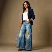Maren | Maßgeschneiderte Soft-Touch-Hose Damen – Hellblau