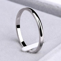 Einfacher Ring aus Gold und Silber – Silber