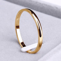 Einfacher Ring aus Gold und Silber – Gold