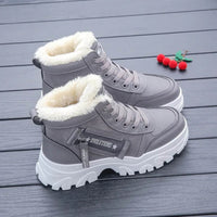 Annika™ - Wasserdichte Snowboots mit Warmem Innenfutter – Grau
