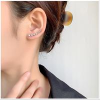 Selina – Perlen-Earcuffs – Gold