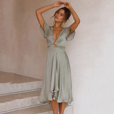 Kenny - Sommer V-Ausschnitt Sexy Kleid