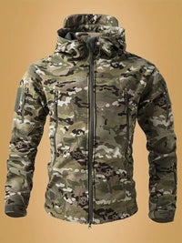 Livia | Stilvoller Stehkragen-Pullover Herren – Taktisches Camouflage