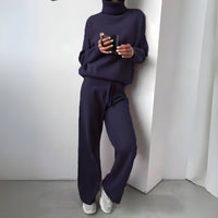 Yasmín - Kuscheliges Zweiteiliges Set – Blau