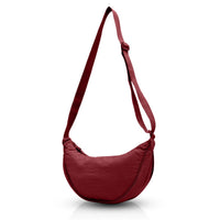 ArcSling - Halbmondförmige Crossbody-Tasche – Burgunderrot