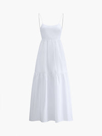Clara | Elegantes Rückenfreies Kleid Damen – Weiß