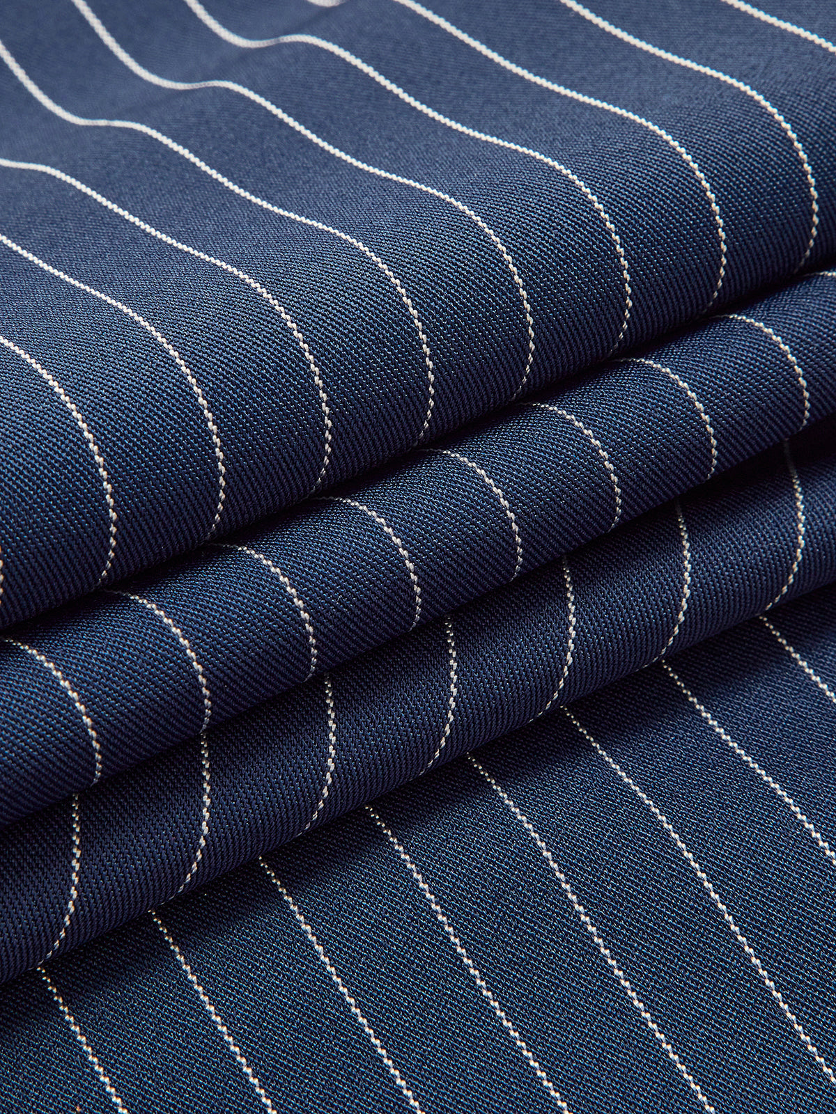 Heidi-Mode | Elegante Nadelstreifen-Faltenhose mit Weitem Bein