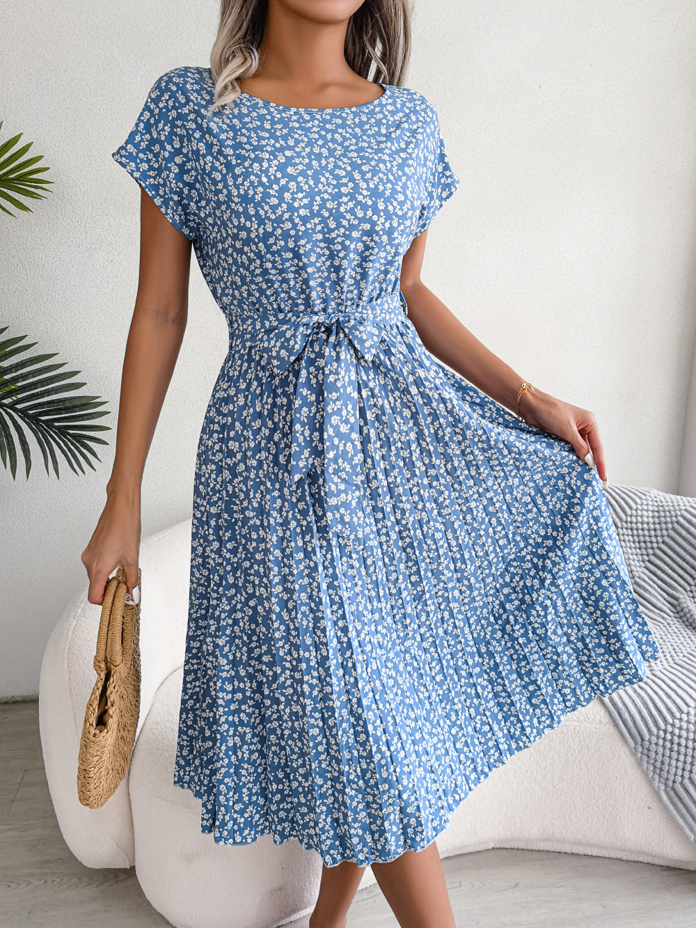Kima | Elegantes Sommerkleid mit Blumendruck