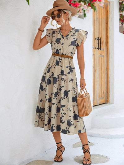 Sana | Elegantes Sommerkleid mit Druck