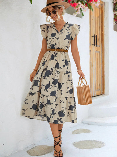 Sana | Elegantes Sommerkleid mit Druck